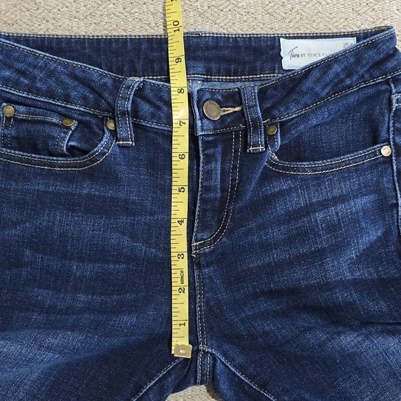 Two By Vince Camuto Mid-Rise Frayed Hem Skinny Jeans - Size 0/25 - Picture 8 of 14